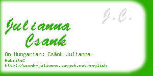 julianna csank business card